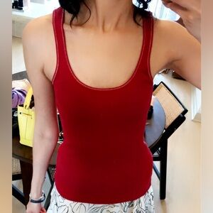 Brand New Express Women’s Red Rib Tank Top